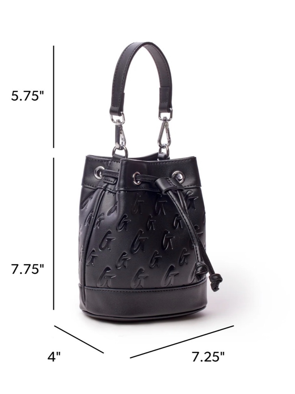Glam-Aholic MINI MONOGRAM BUCKET BAG - Picture 5 of 5
